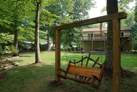Photo of backyard swing